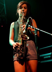 Sax Player Niamh White & DJ for hire in Ireland with www.audionetworks.ie